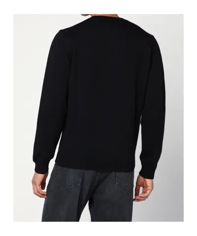 Roberto Collina Drop-shoulder Sweater In Black