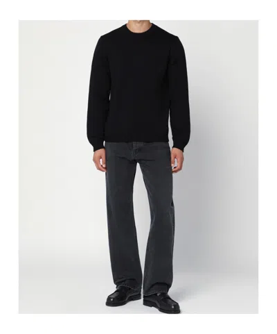 Roberto Collina Drop-shoulder Sweater In Black