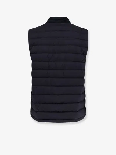 Burberry Jacket Sleeveless Padded Ribbed Collar In Black