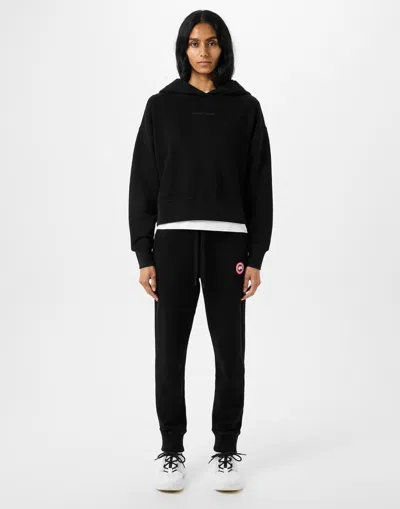 Canada Goose Muskoka Logo Detail Cotton Track-pants In Black