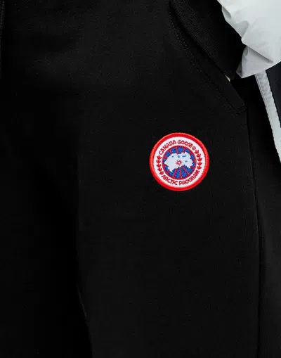 Canada Goose Muskoka Logo Detail Cotton Track-pants In Black