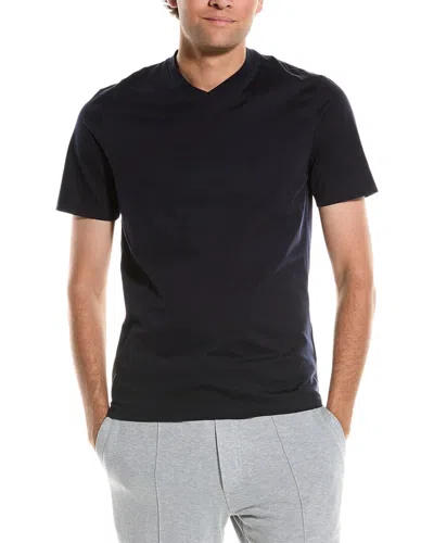 Brunello Cucinelli Man T-shirt Black Size Xxl Cotton In Black