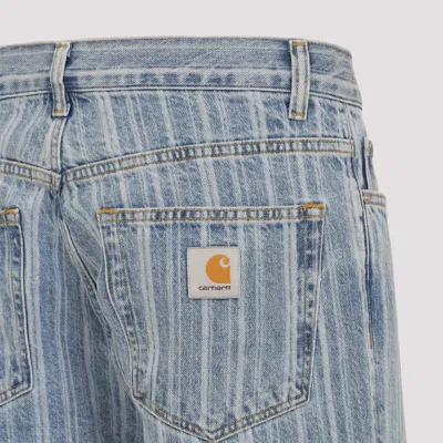 Carhartt Rylan Loose Tapered Cotton Jeans In Blue