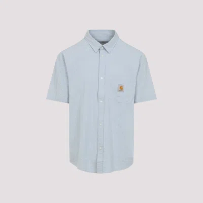 Carhartt Short Sleeves Toland Shirt In Blue