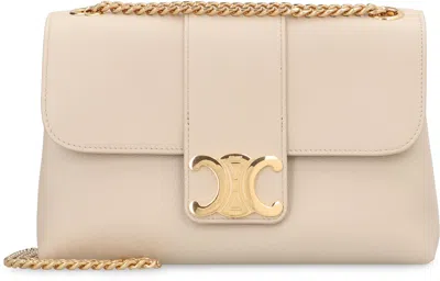 Celine Victoire  Media Leather Crossbody Bag