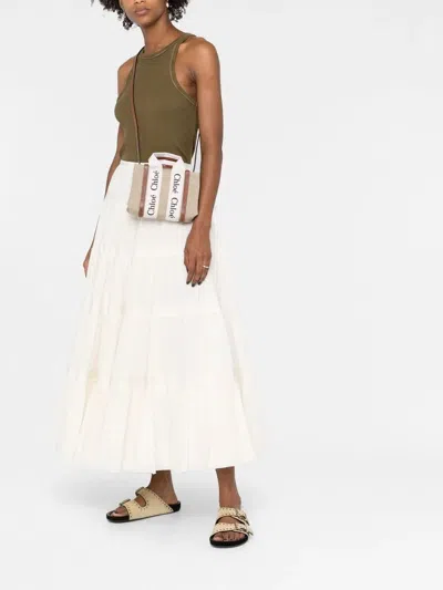 Chloé Women Woody Mini Canvas Tote