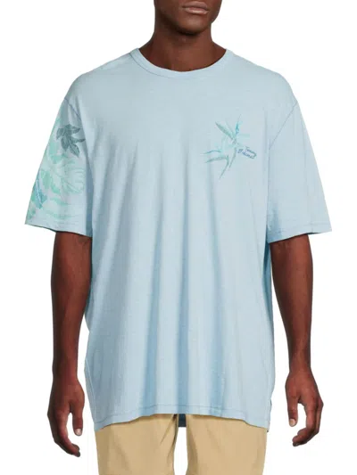 Tommy Bahama Men's Blurred Vines Printed Cotton T-shirt In Blue