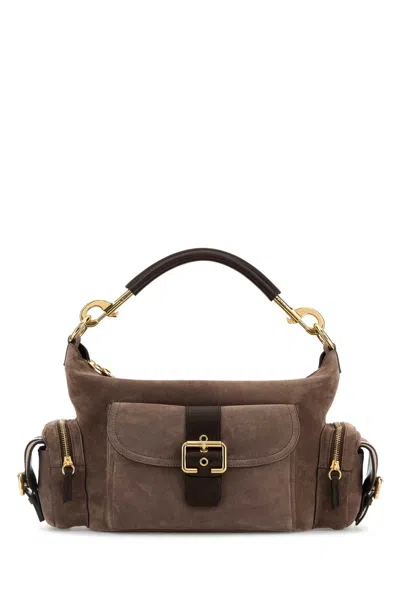 Chloé Mud Suede Medium Camera Bag Handbag