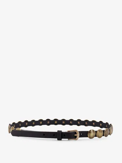 Golden Goose Trinidad Leather Belt In Black