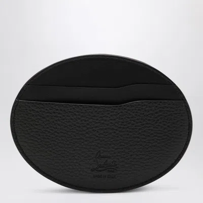 Christian Louboutin Mooncrest Black Circular Card Holder