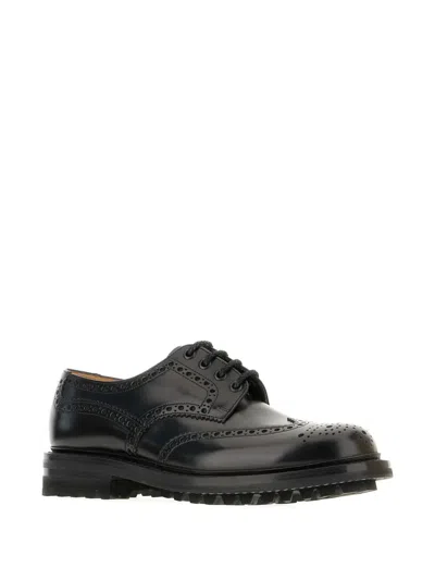 Church's Brogue Wingtip Derby Shoes In Black