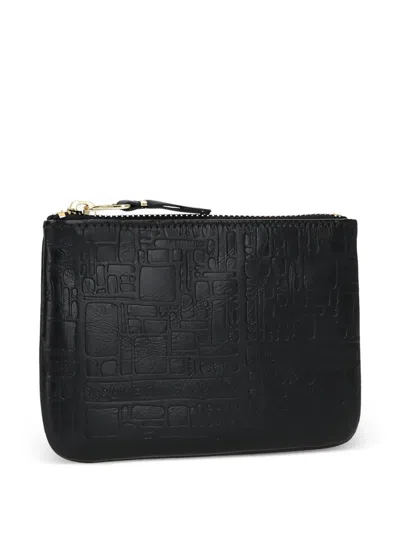 Comme Des Garçons "embossed Logotype" Pouch Accessories