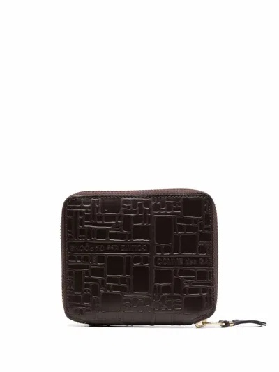 Comme Des Garçons Wallet "embossed Logotype" Wallet In Black