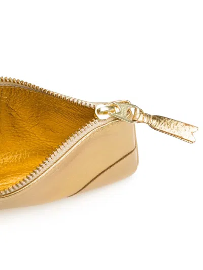 Comme Des Garçons Wallet "gold And Silver" Pouch