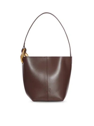 Jw Anderson J. W. Anderson The Jwa Corner Small Bucket In Brown