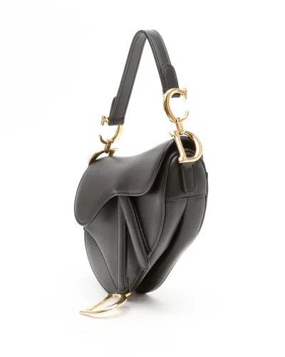 Dior Black Saddle Shoulder Bag In Black