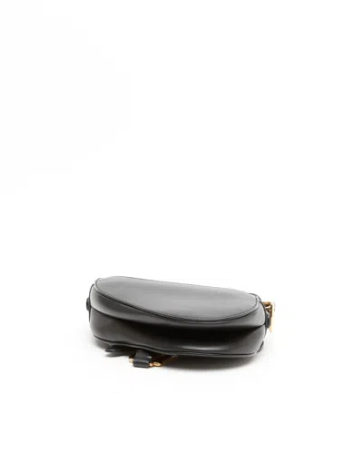 Dior Black Saddle Shoulder Bag In Black