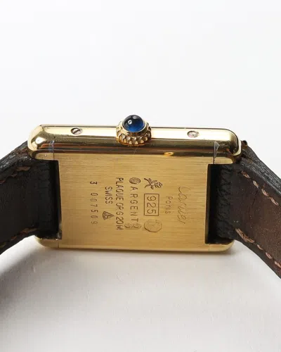 Cartier Tank Vermeil 21mm Manual Watch