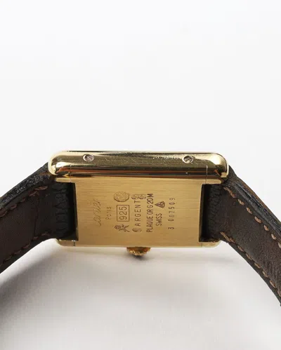 Cartier Tank Vermeil 21mm Manual Watch