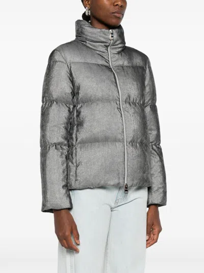 Herno Women Velvet Short Down Jacket