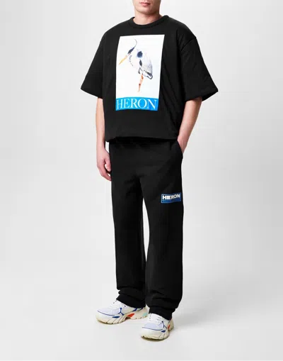 Heron Preston Heron Bird Painted Logo Padded T-shirt In Black