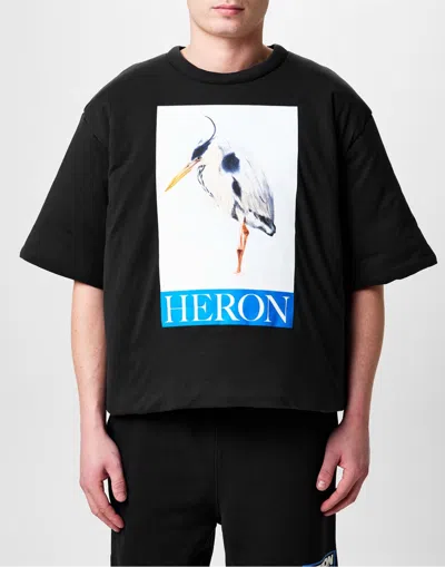 Heron Preston Heron Bird Painted Logo Padded T-shirt In Black