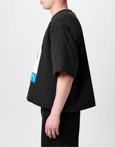 Heron Preston Heron Bird Painted Logo Padded T-shirt In Black