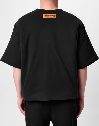 Heron Preston Heron Bird Painted Logo Padded T-shirt In Black