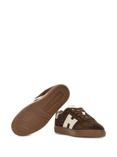 Hogan Rubber Sole Suede Finish Sneakers