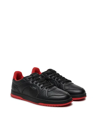 Hugo Boss Hadrian Tennis Sneakers In Black