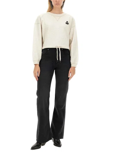 Isabel Marant Étoile "margo" Sweatshirt In Neutral