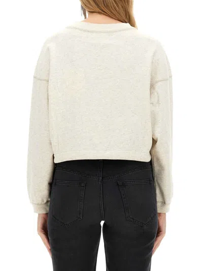 Isabel Marant Étoile "margo" Sweatshirt In Neutral