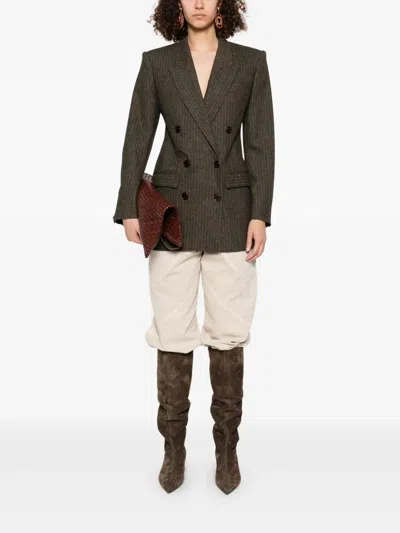 Isabel Marant Long Sleeve Blazer In Gray
