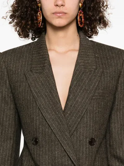 Isabel Marant Long Sleeve Blazer In Gray