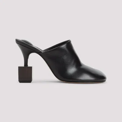 Jacquemus Black Mule With Geometric Heel