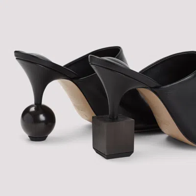 Jacquemus Black Mule With Geometric Heel