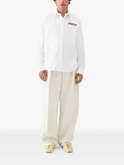 Jacquemus Simon Shirt Buttoned Cuffs In White