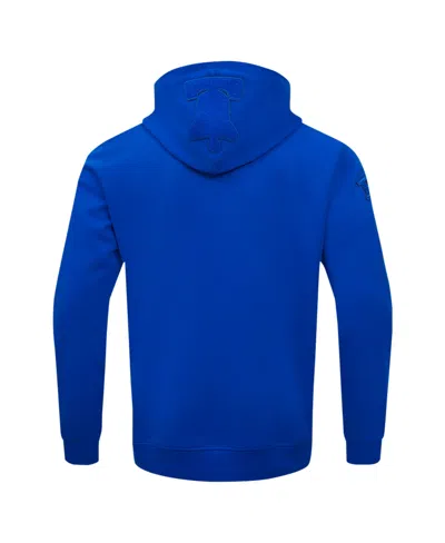 Pro Standard Men's Royal Philadelphia 76ers Triple Tonal Dk Pullover Hoodie Jacket