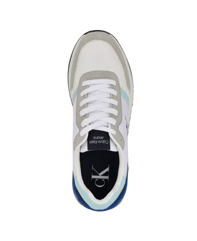 Calvin Klein Men's Picio Lace Up Casual Sneakers In White
