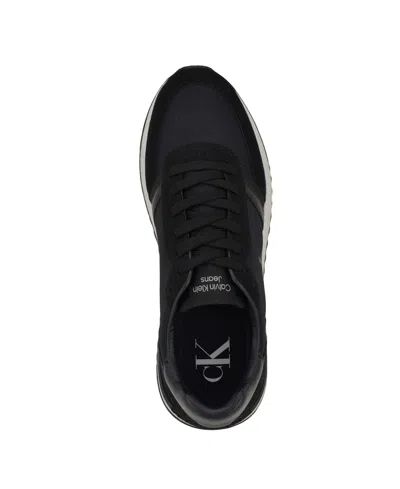 Calvin Klein Men's Picio Mesh Running Sneakers In Black