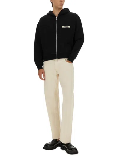 Jacquemus The Gros Grain Zip-up Hooded Sweatshirt