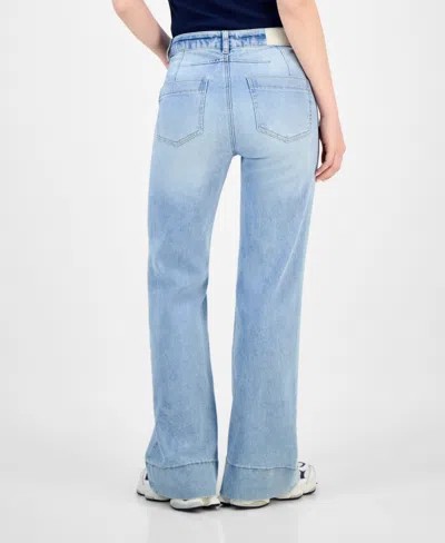 Dollhouse Juniors' Button-pocket Flare Jeans
