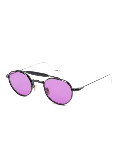 Jacques Marie Mage Dasan Round-frame Beta-titanium Sunglasses In Pink