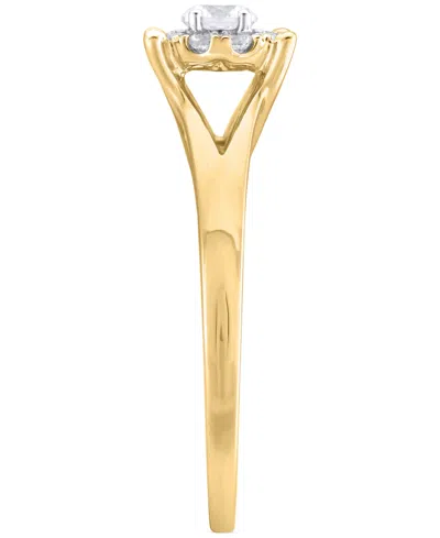 Macy's Diamond Halo Engagement Ring (1/3 Ct. T.w.) In 14k Gold