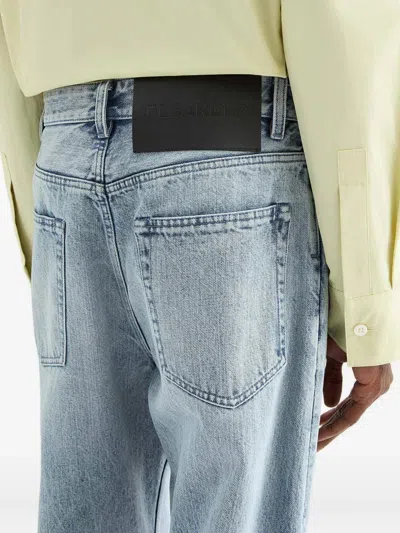 Jil Sander Antartic Blue Cotton 183 Aw 23 Treated Trousers