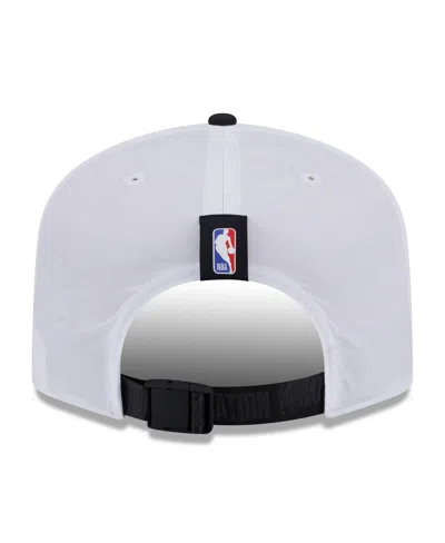 New Era Men's White/black Brooklyn Nets 2025 Nba Draft On-stage Nylon 19twenty Adjustable Hat