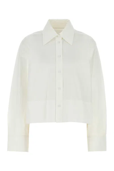 Jil Sander Women White Poplin Shirt