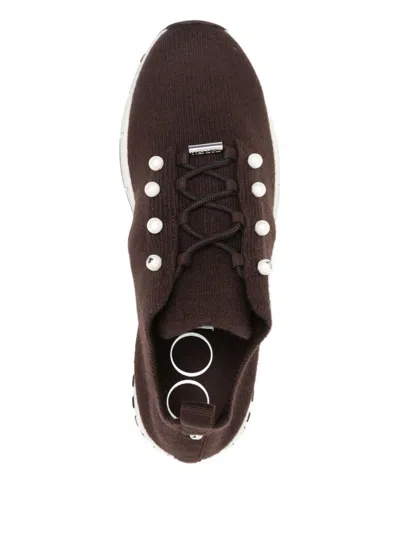Jimmy Choo Veles Pearl Embellished Sneakers