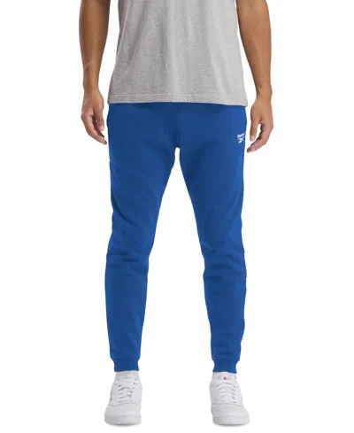 Reebok Men's Soft Fleece Drawstring Joggers In Blue