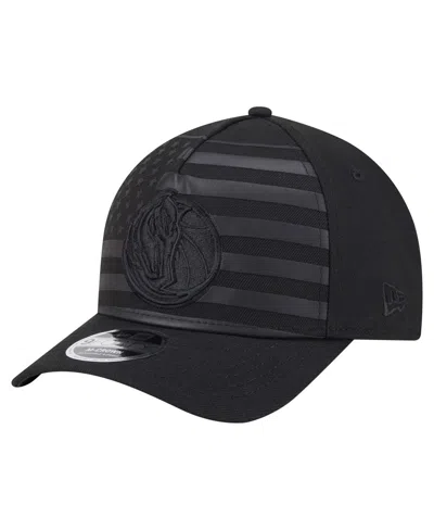 New Era Men's Black Dallas Mavericks Game Day Flag A-frame 9forty Adjustable Hat